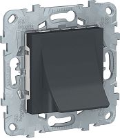 Вывод кабеля без рамки Schneider Electric Unica New антрацит картинка